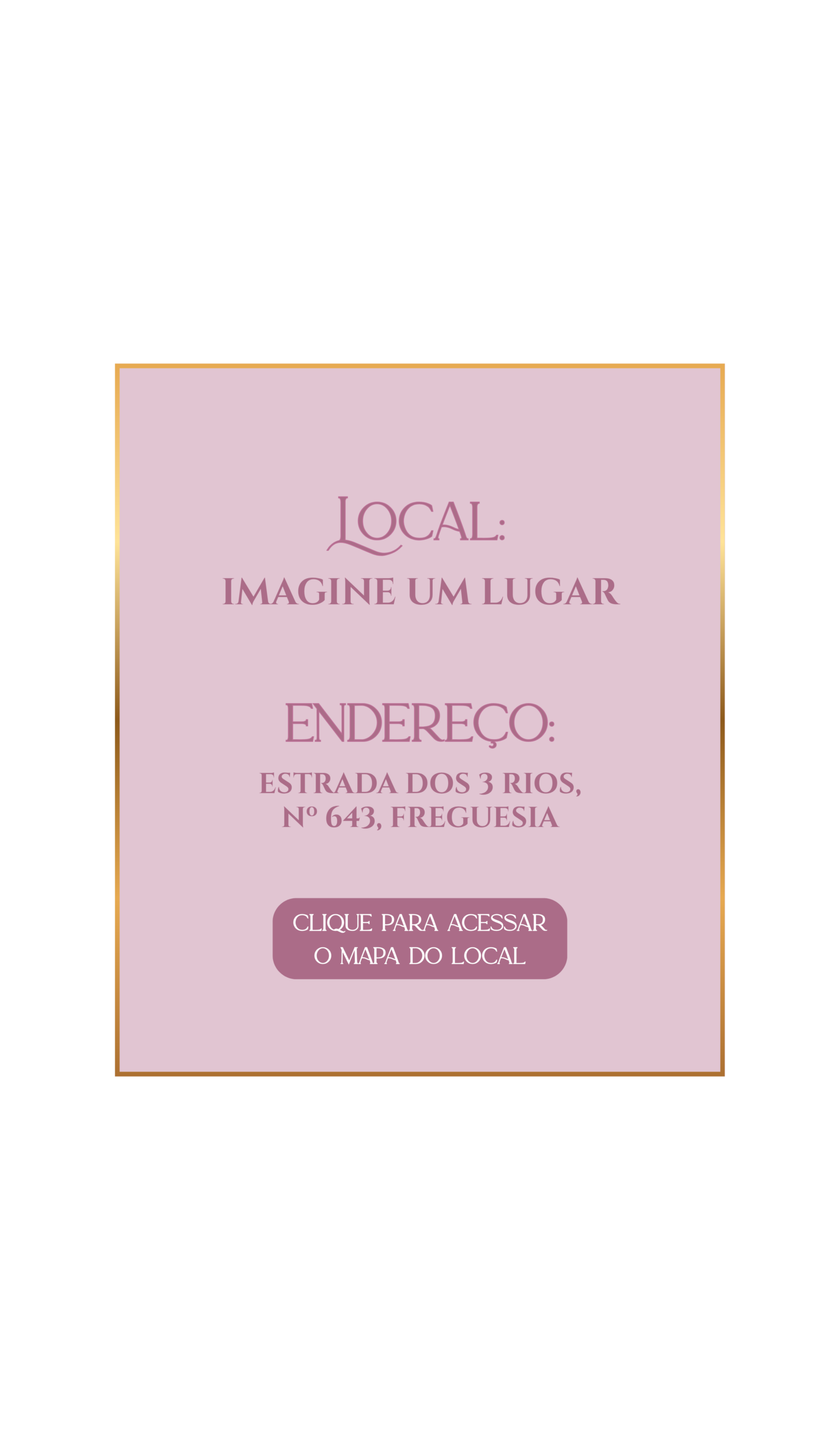 Local do evento